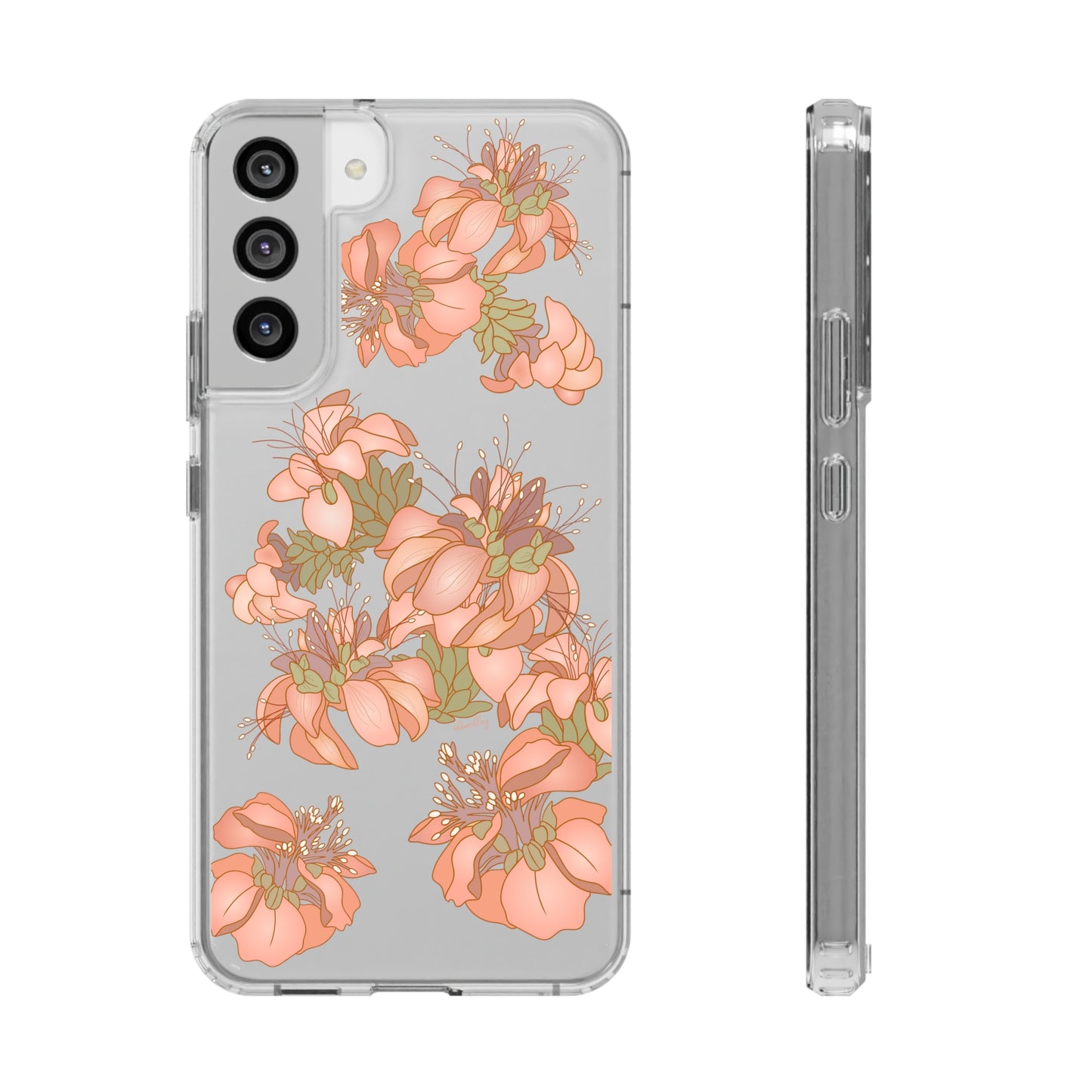 Wili Wili Flowers CLEAR Case