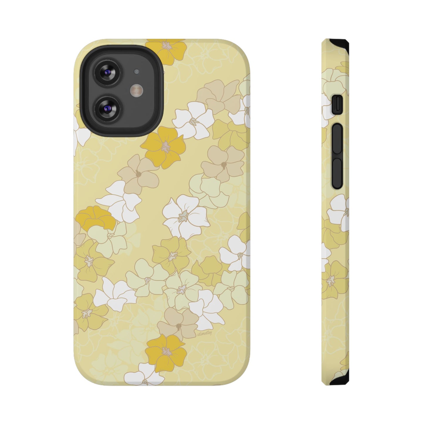 Puakenikeni En Face Flower Leis (Yellow)