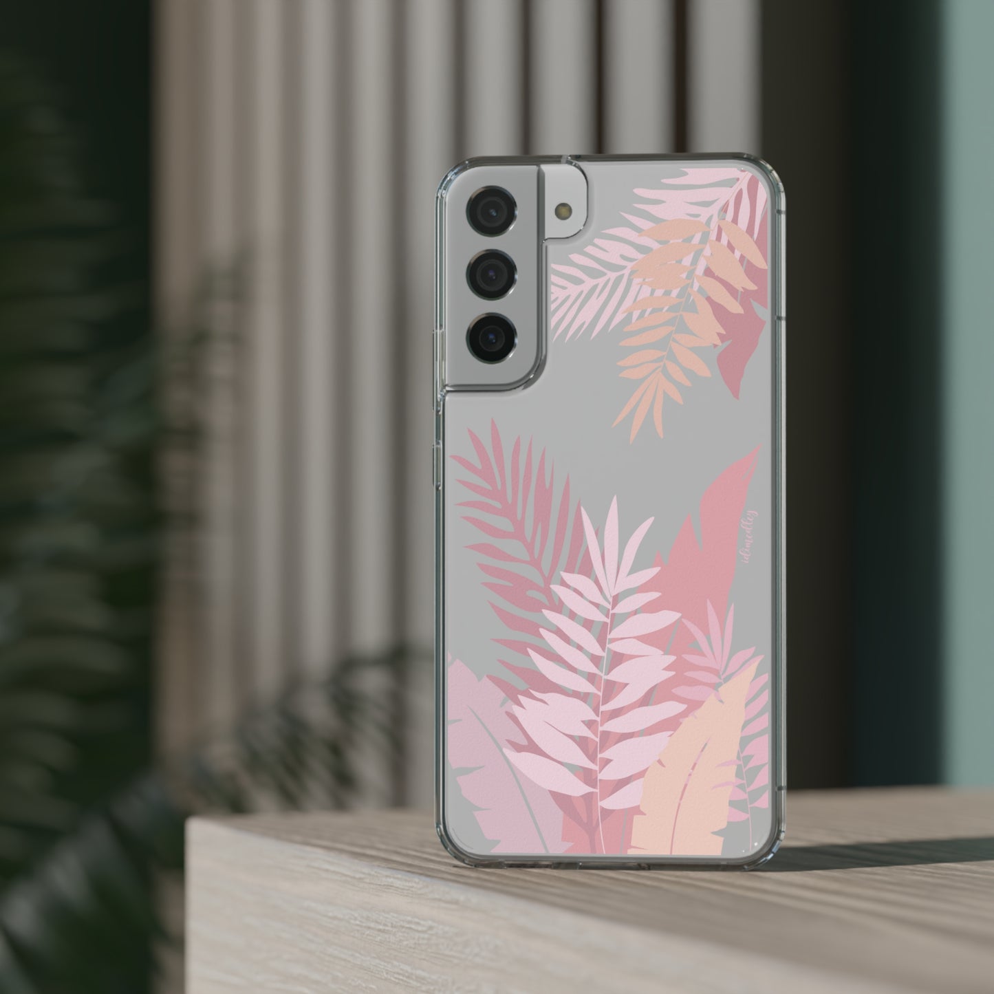 Whispering Leaves (Pink) CLEAR Case