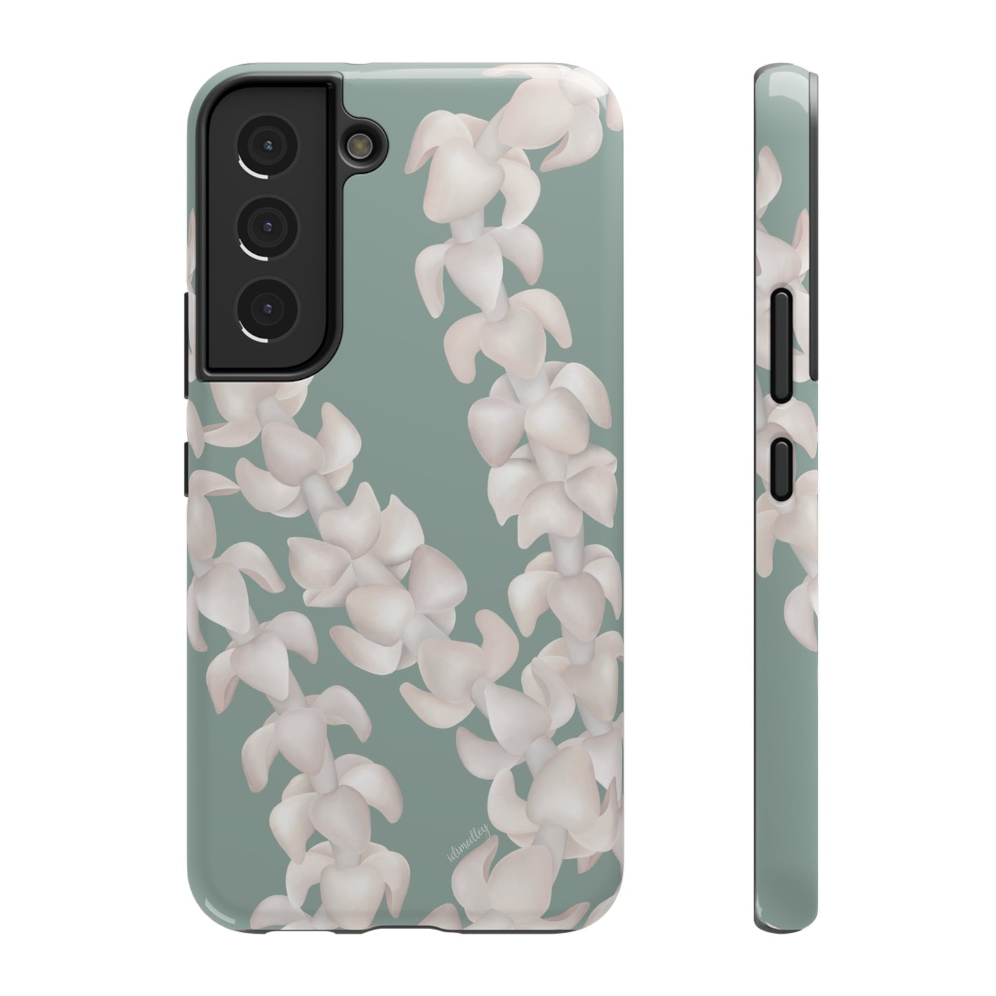 Puakenikeni Lei Blushing (Light Green)