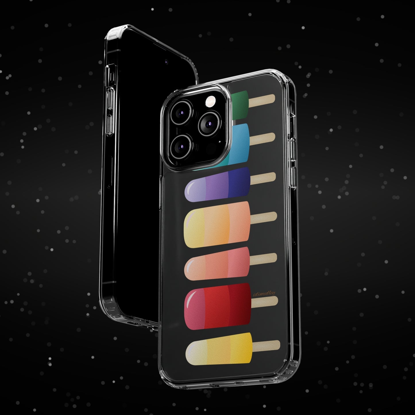 Rainbow Popsicles CLEAR Case