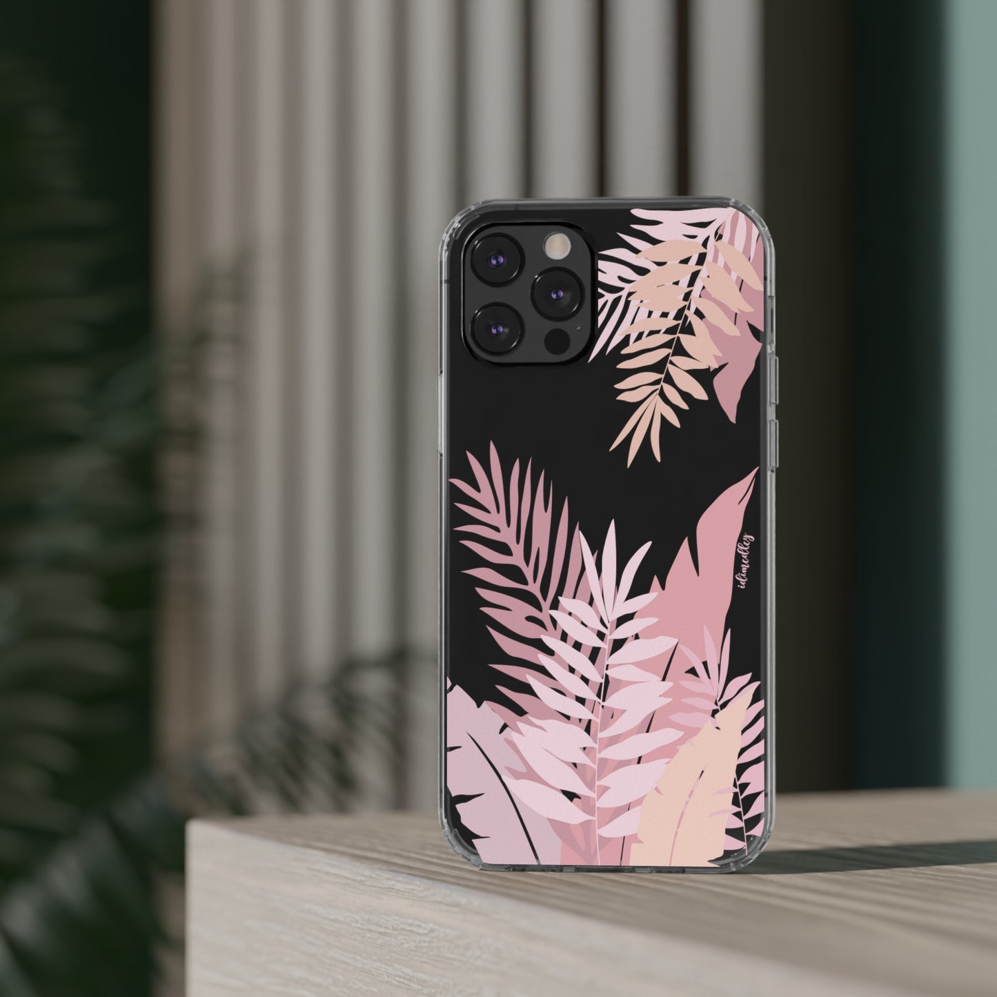 Whispering Leaves (Pink) CLEAR Case