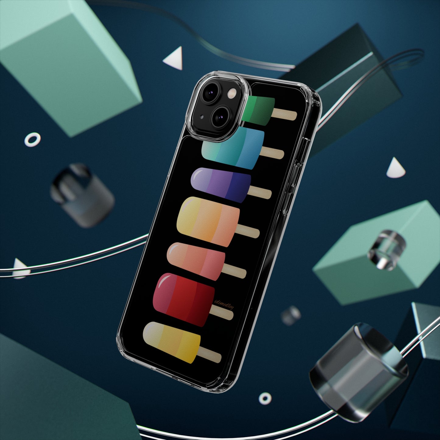 Rainbow Popsicles CLEAR Case