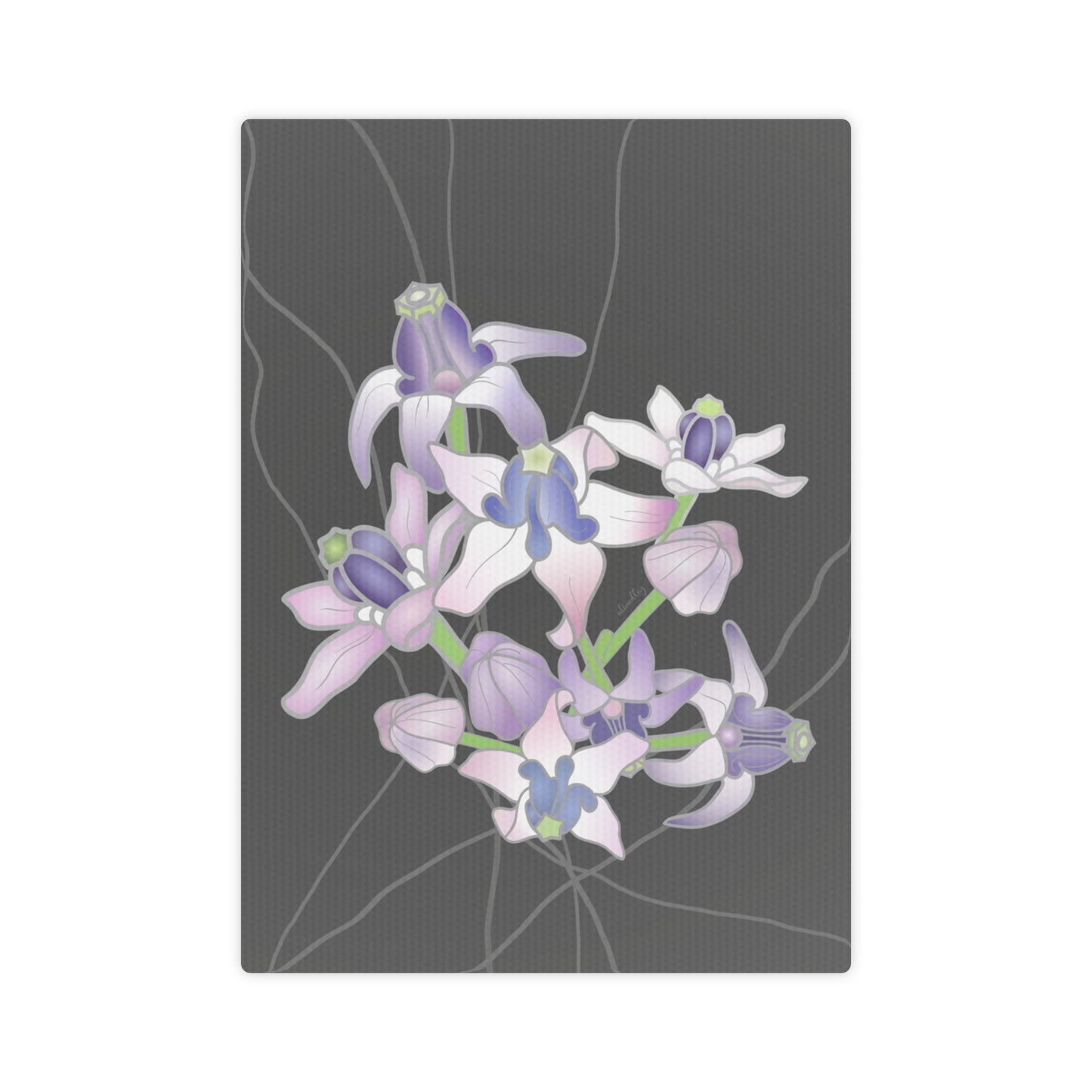 Canvas Photo Tile- Crown Flower