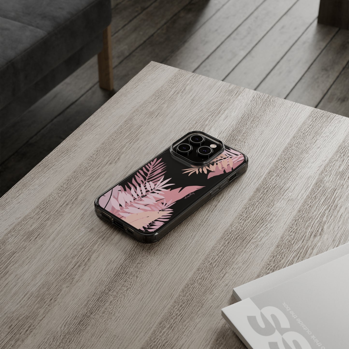 Whispering Leaves (Pink) CLEAR Case