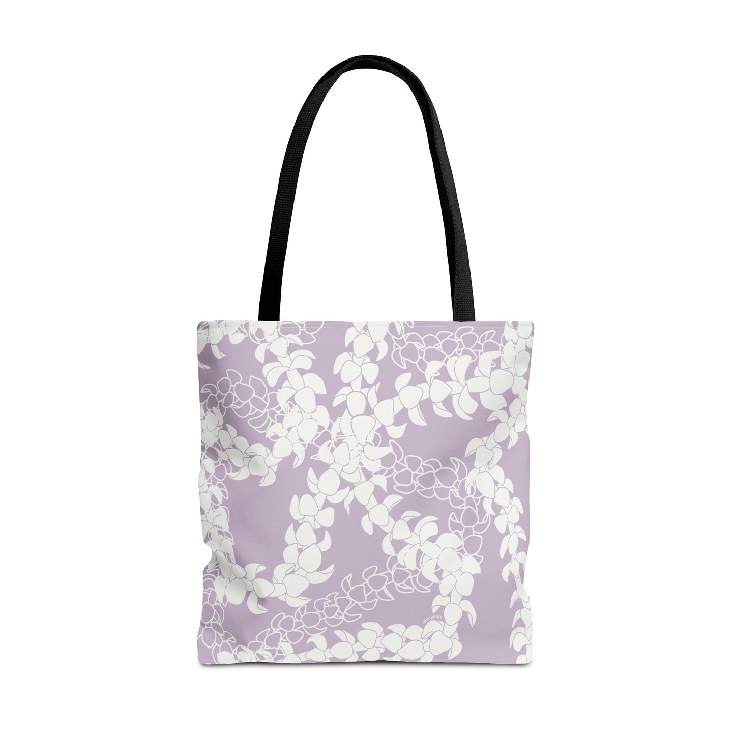 Tote Bag- Puakenikeni Curvilinear Lei (Pinky Periwinkle)