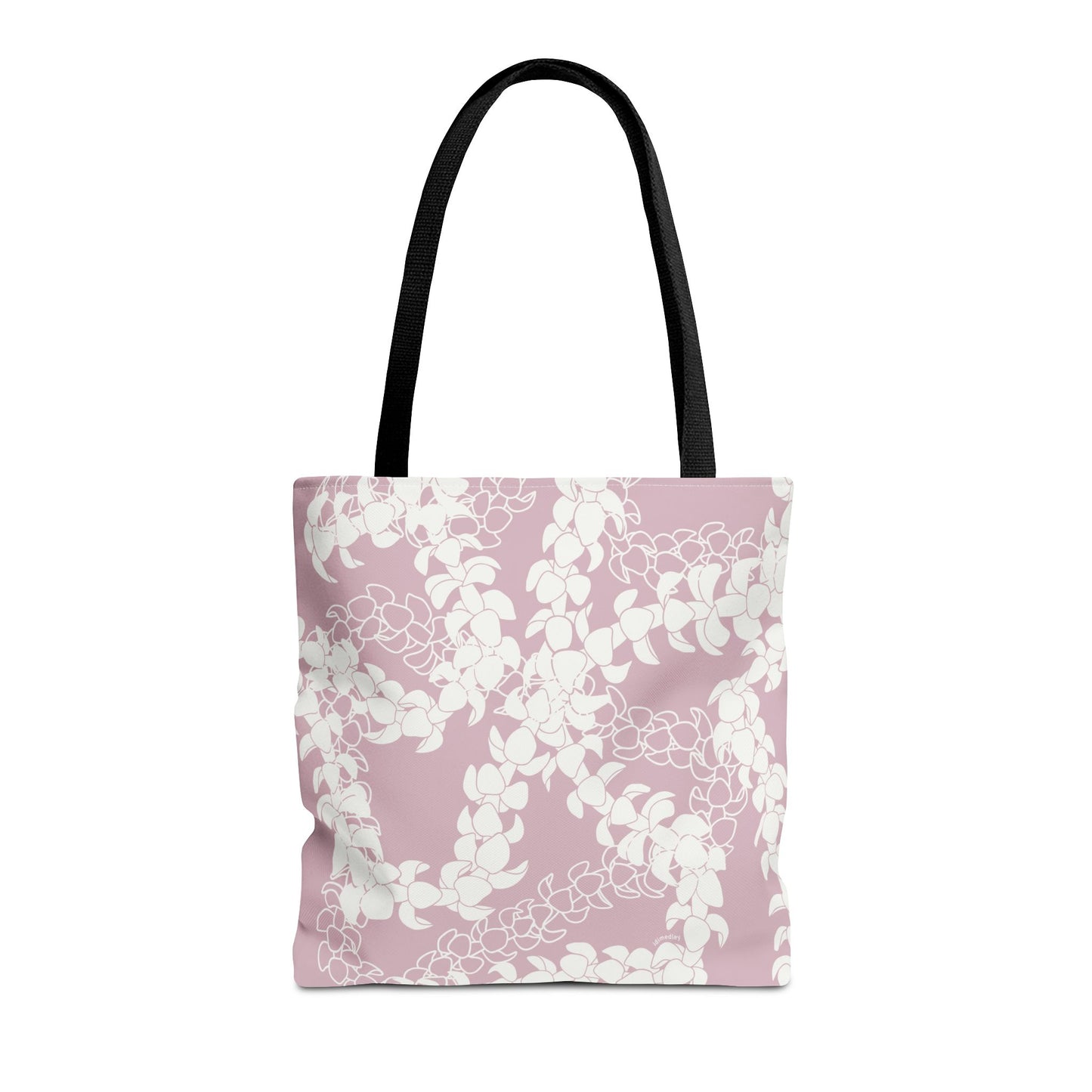 Tote Bag- Puakenikeni Curvilinear Lei (Rosey Pink)