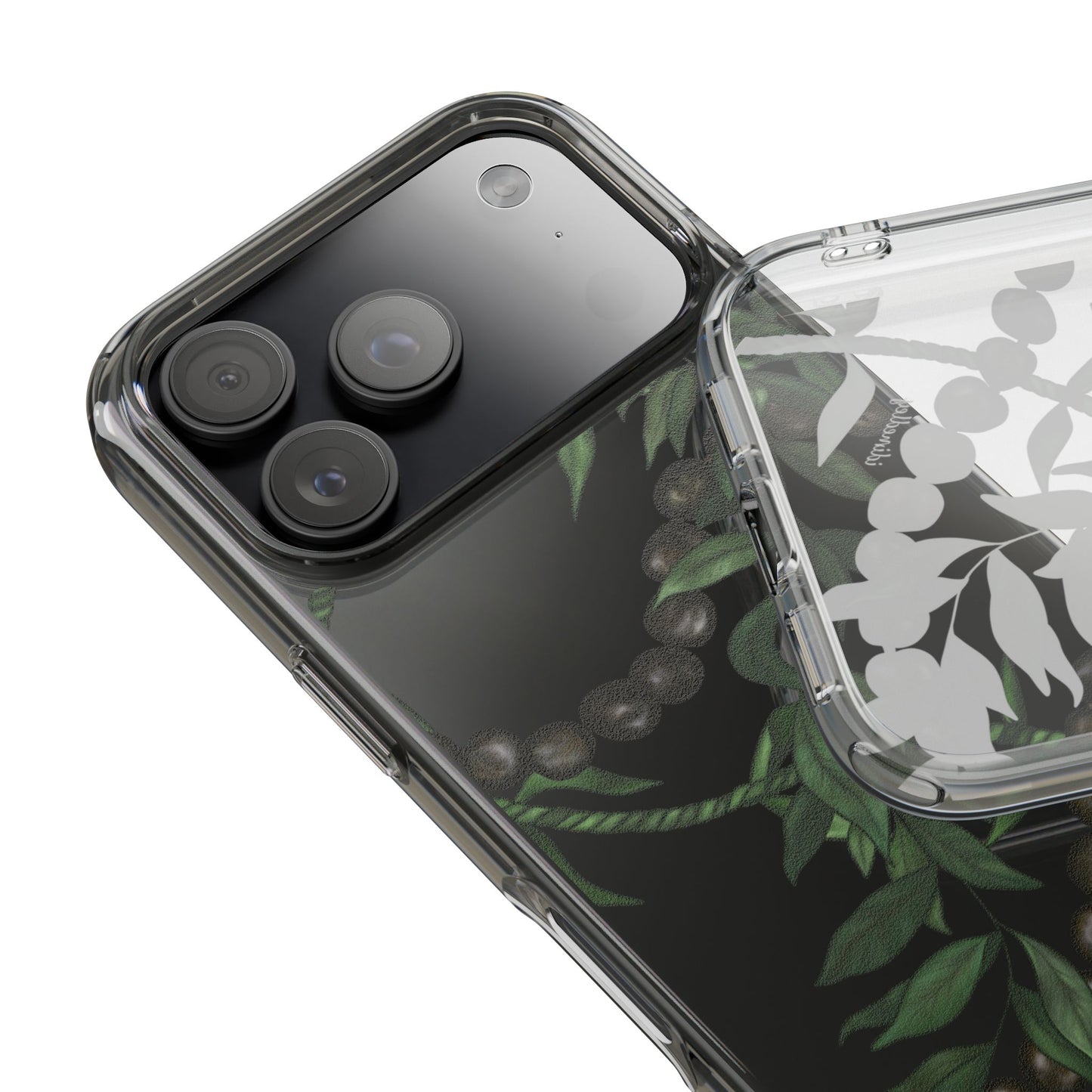 Kukui Nut, Maile and Ti Leaf Lei CLEAR Case