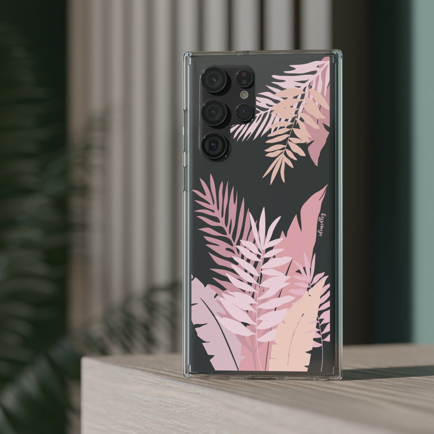Whispering Leaves (Pink) CLEAR Case