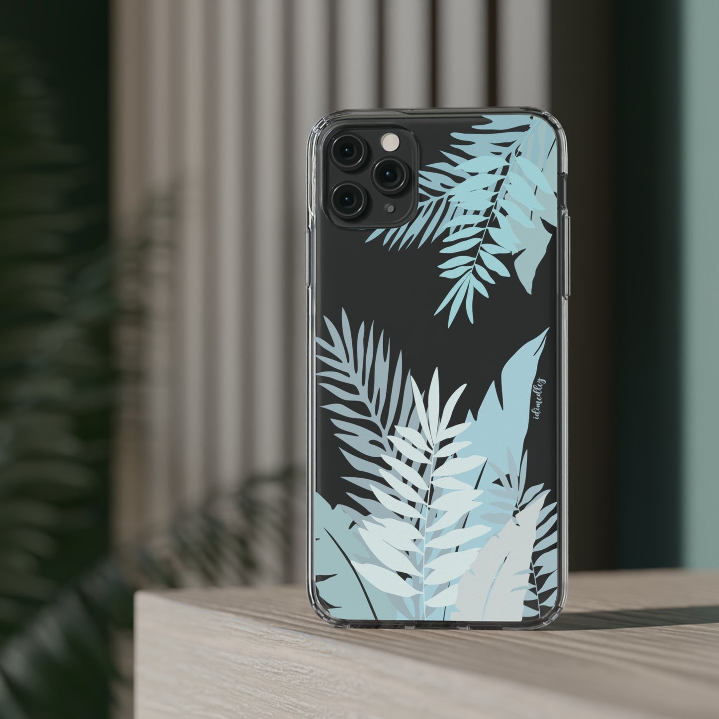 Whispering Leaves (Blue) CLEAR Case