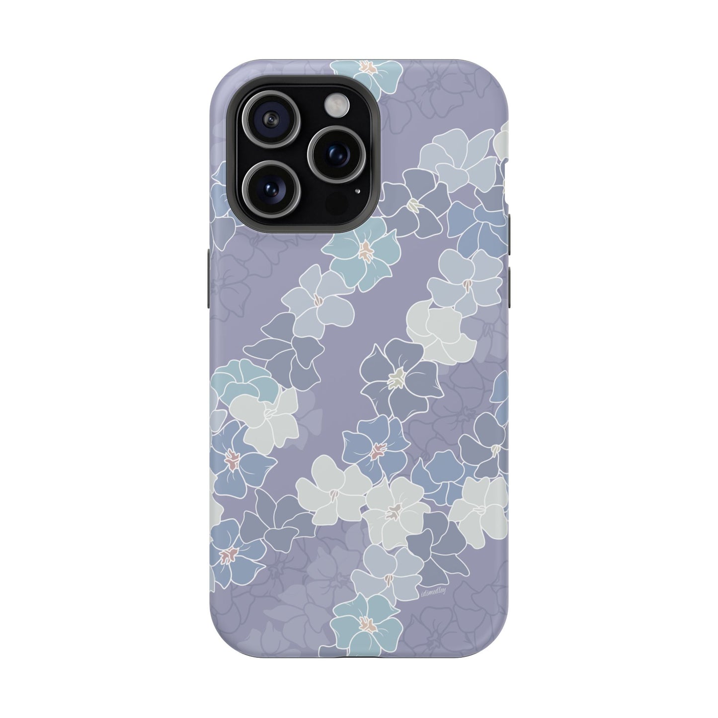 Puakenikeni En Face Flower Leis (Lavendar)