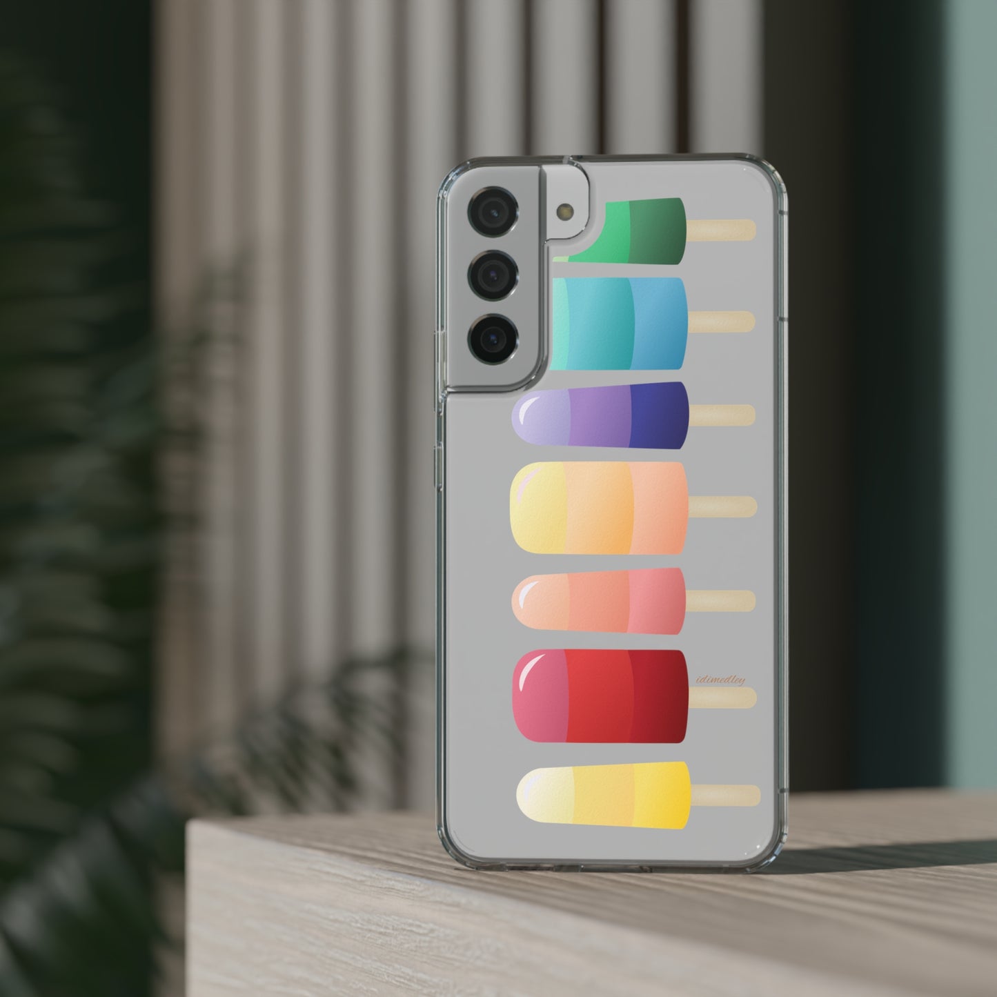 Rainbow Popsicles CLEAR Case