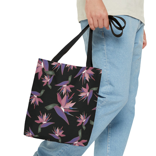 Tote bag- Bird of Paradise (Black)