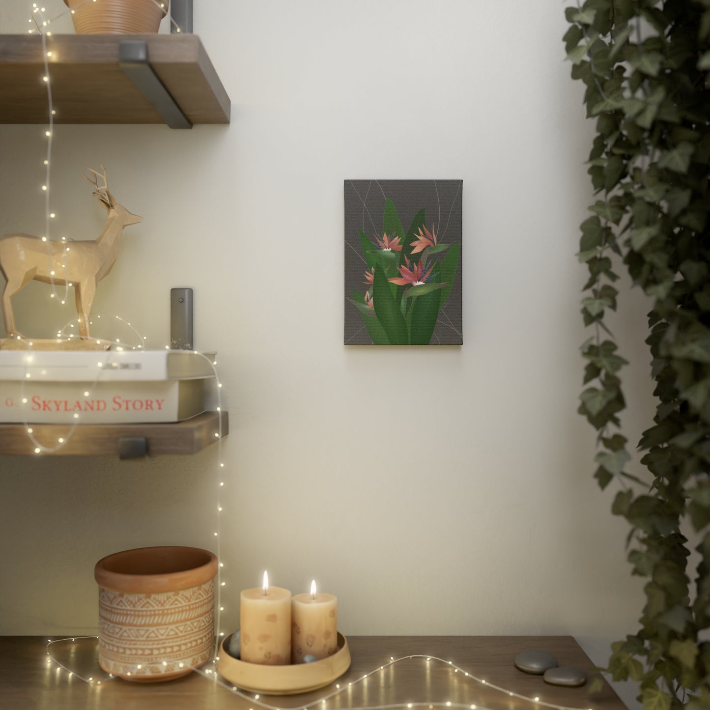 Canvas Photo Tile- Bird of Paradise