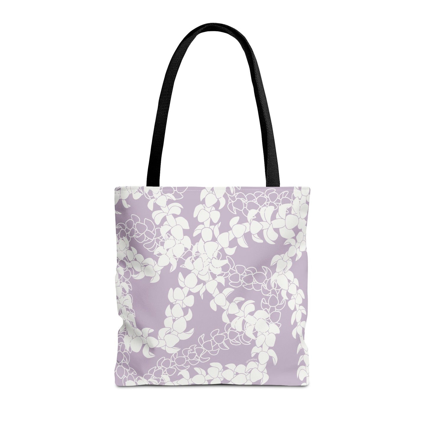 Tote Bag- Puakenikeni Curvilinear Lei (Pinky Periwinkle)