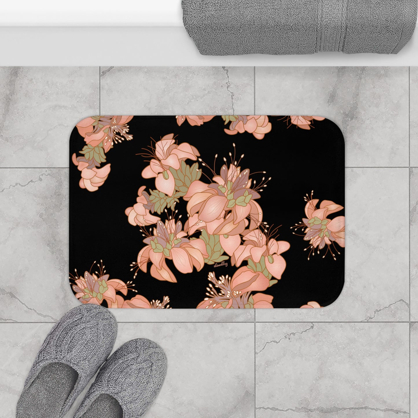 Bath Mat- Wili Wili (Black)