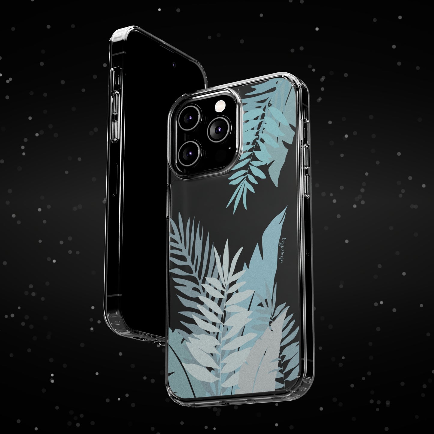Whispering Leaves (Blue) CLEAR Case