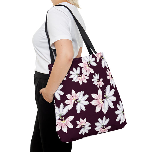 Tote bag- Naupaka Love Story (Wine)