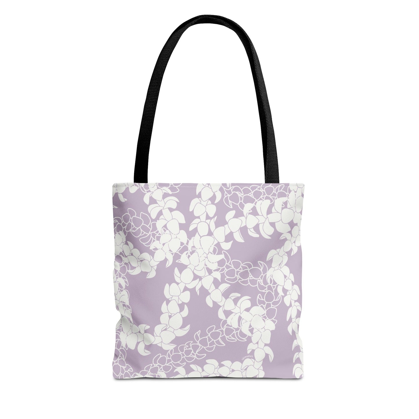 Tote Bag- Puakenikeni Curvilinear Lei (Pinky Periwinkle)