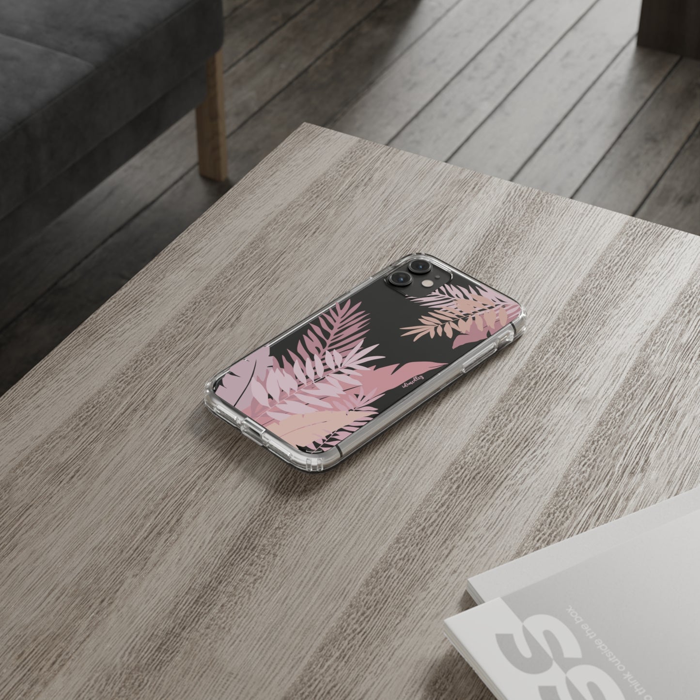 Whispering Leaves (Pink) CLEAR Case