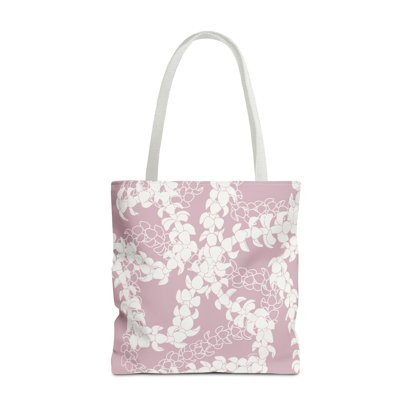 Tote Bag- Puakenikeni Curvilinear Lei (Rosey Pink)