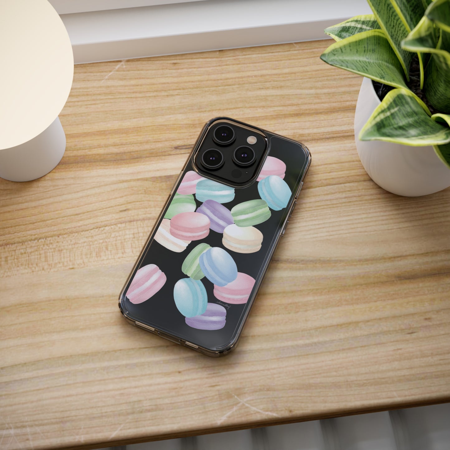 Macaron Rainbows CLEAR Case