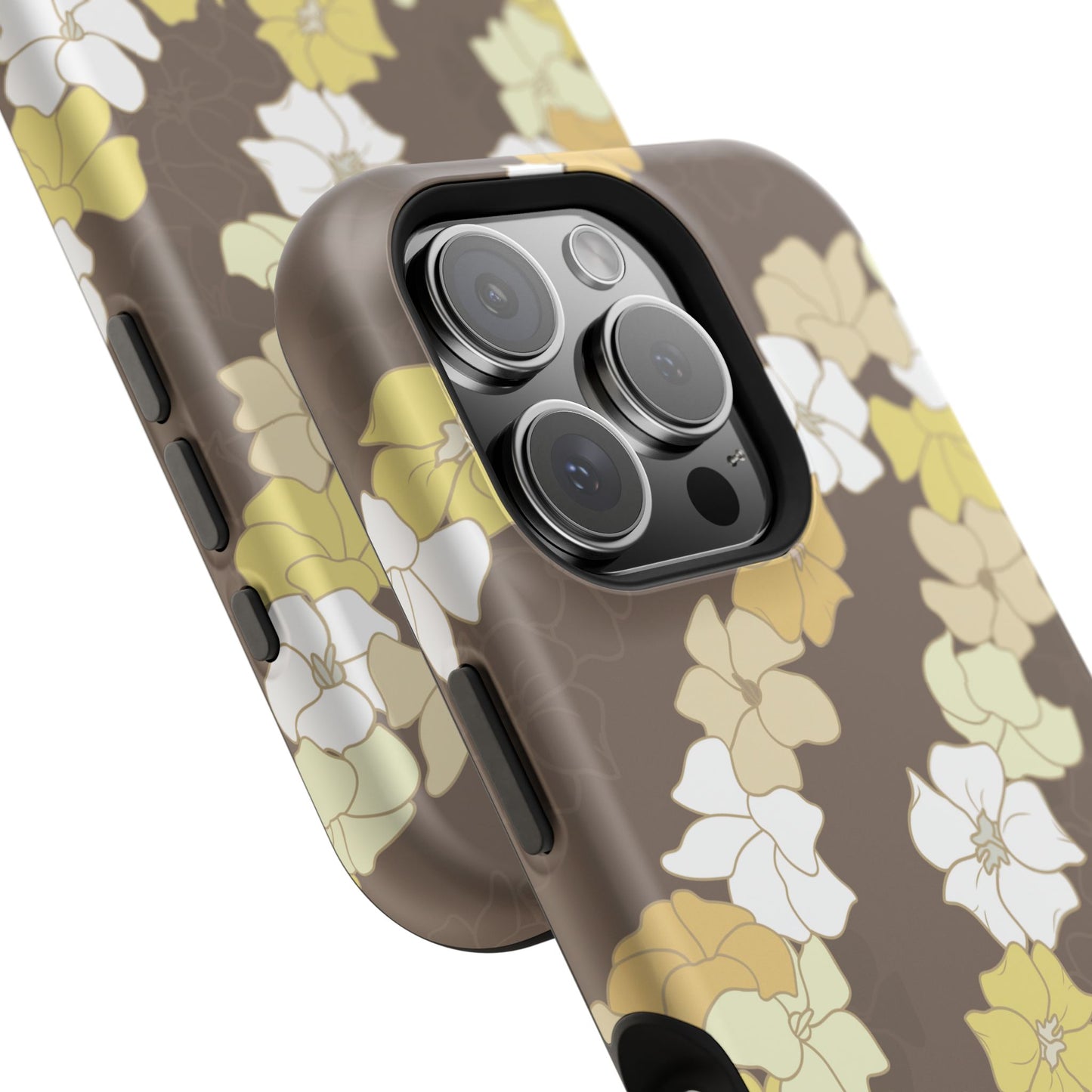 Puakenikeni En Face Flower Leis (Brown)