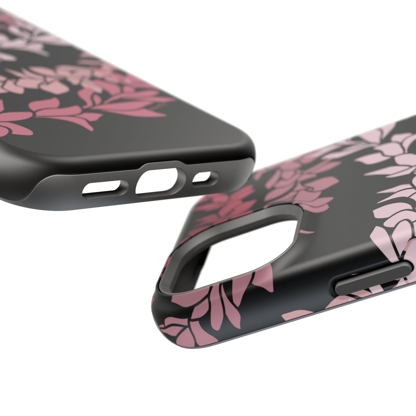 Plumeria Leis in Color Me Pinks (Black)