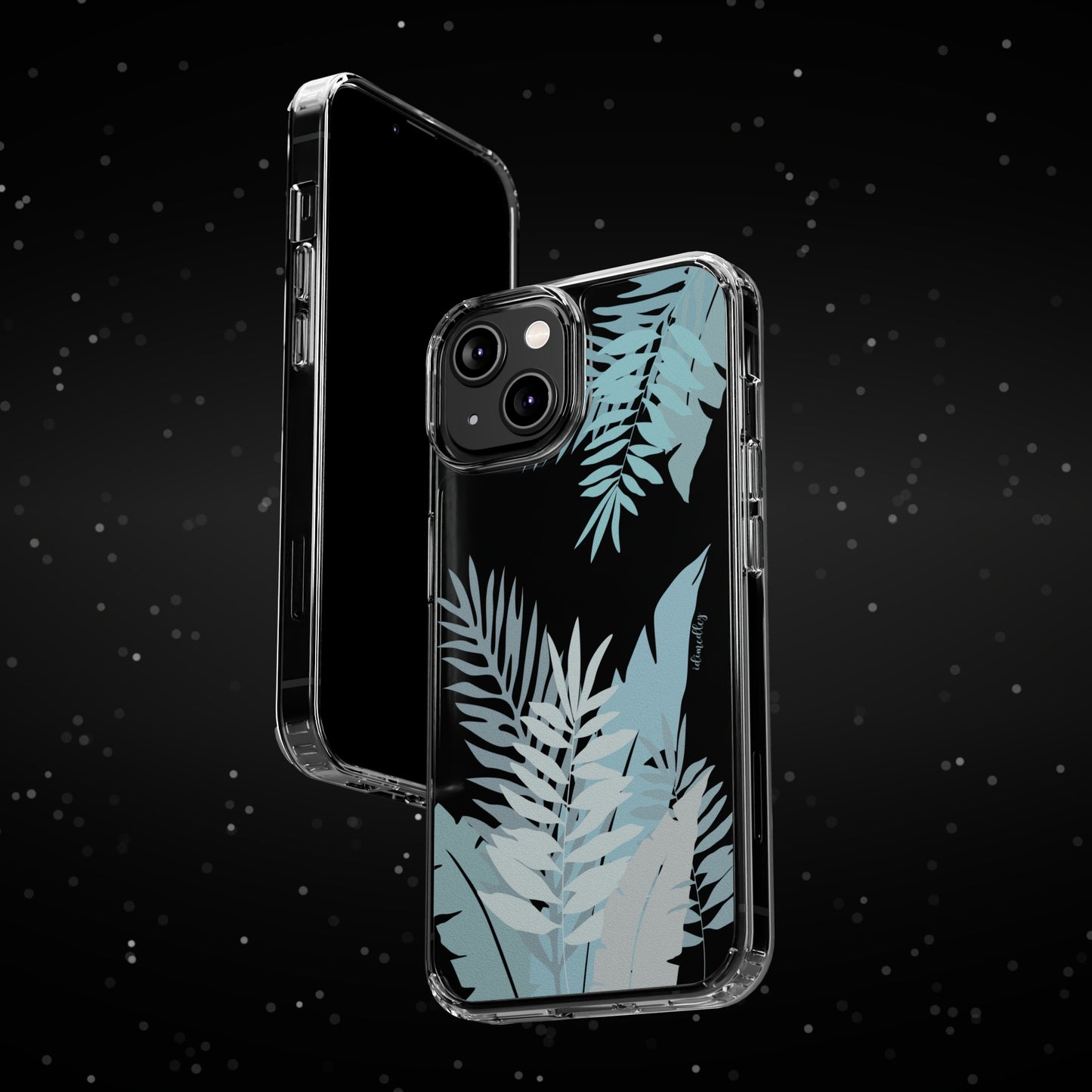 Whispering Leaves (Blue) CLEAR Case