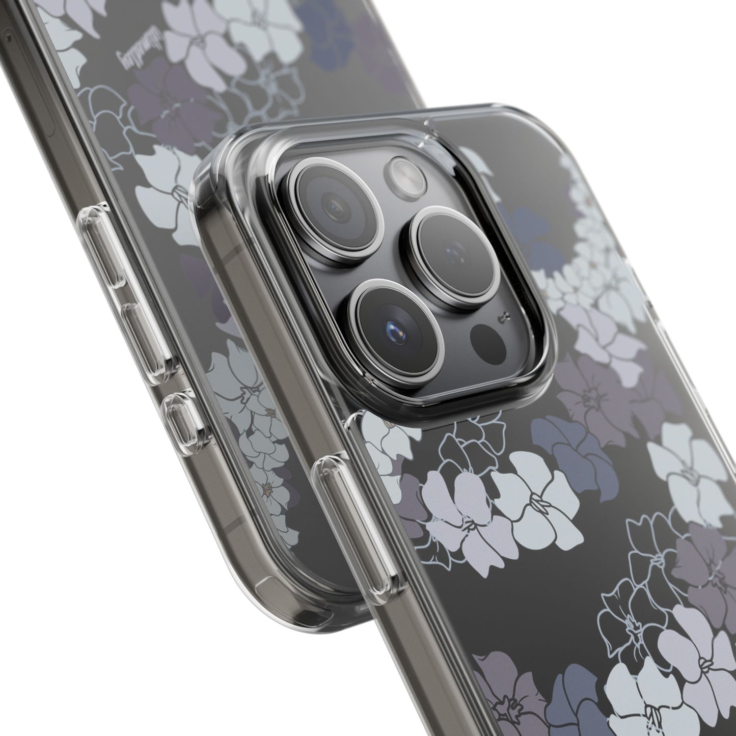 Puakenikeni En Face Flower Leis (Blue and Purple) CLEAR Case