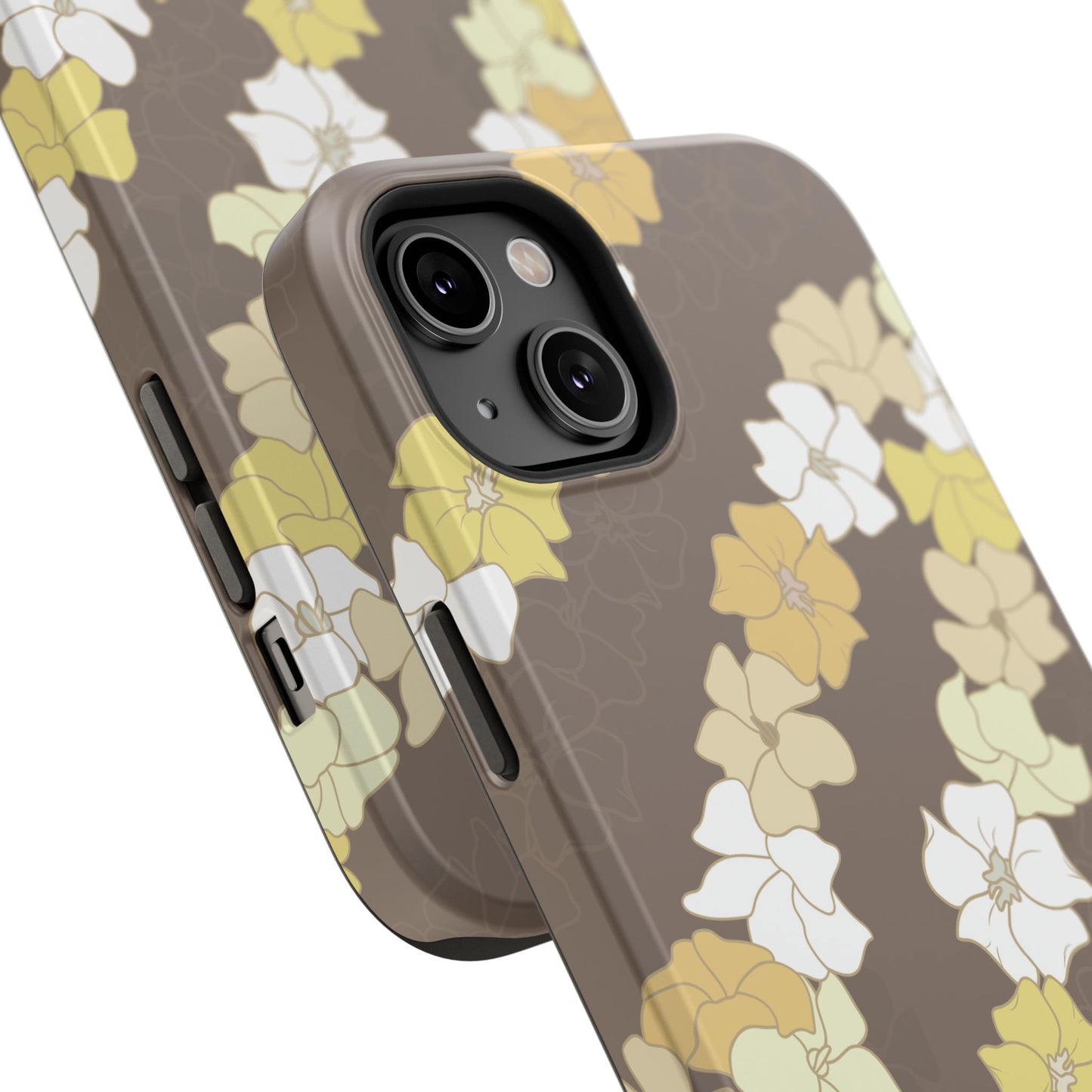 Puakenikeni En Face Flower Leis (Brown)