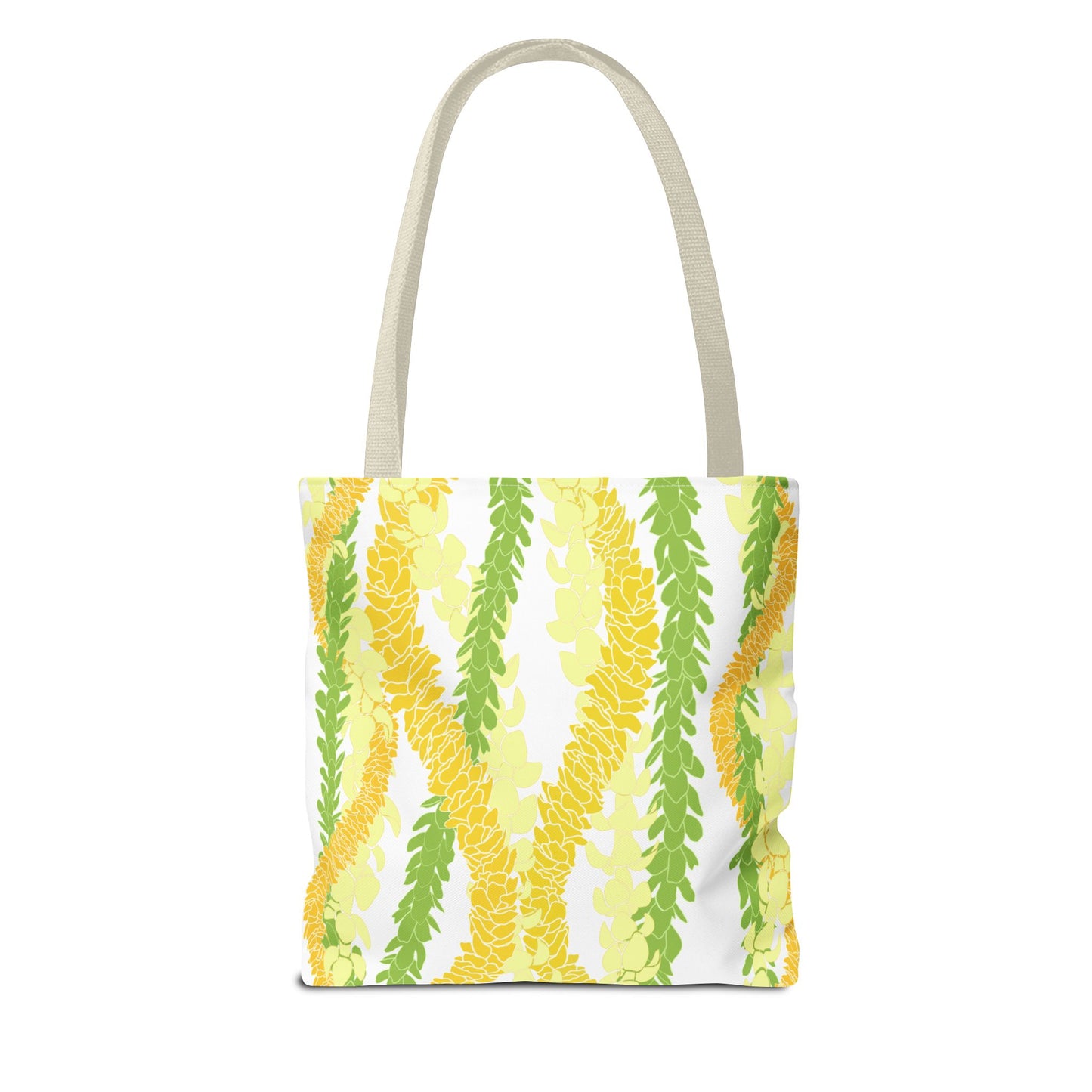 Tote bag- Triple Strand Ilima, Pakalana and Puakenikeni Ilima Leis (White)