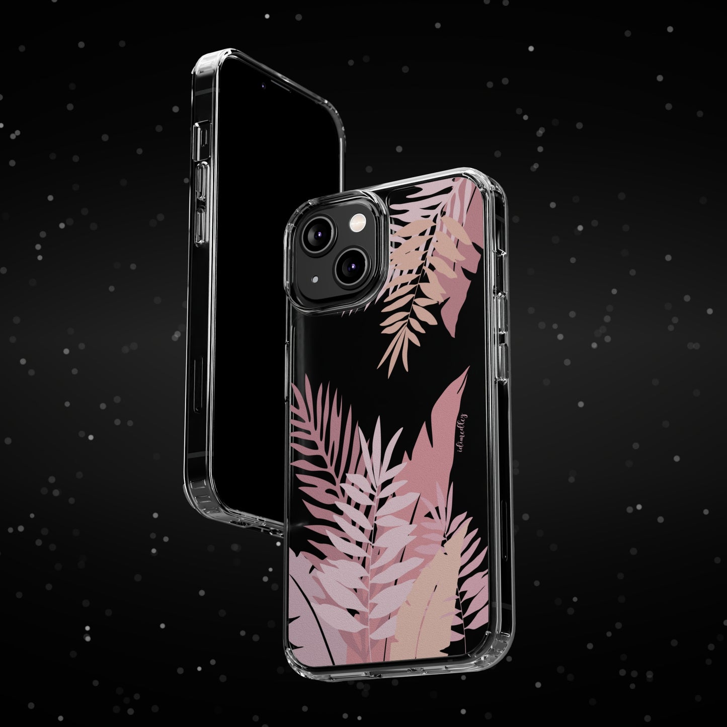 Whispering Leaves (Pink) CLEAR Case