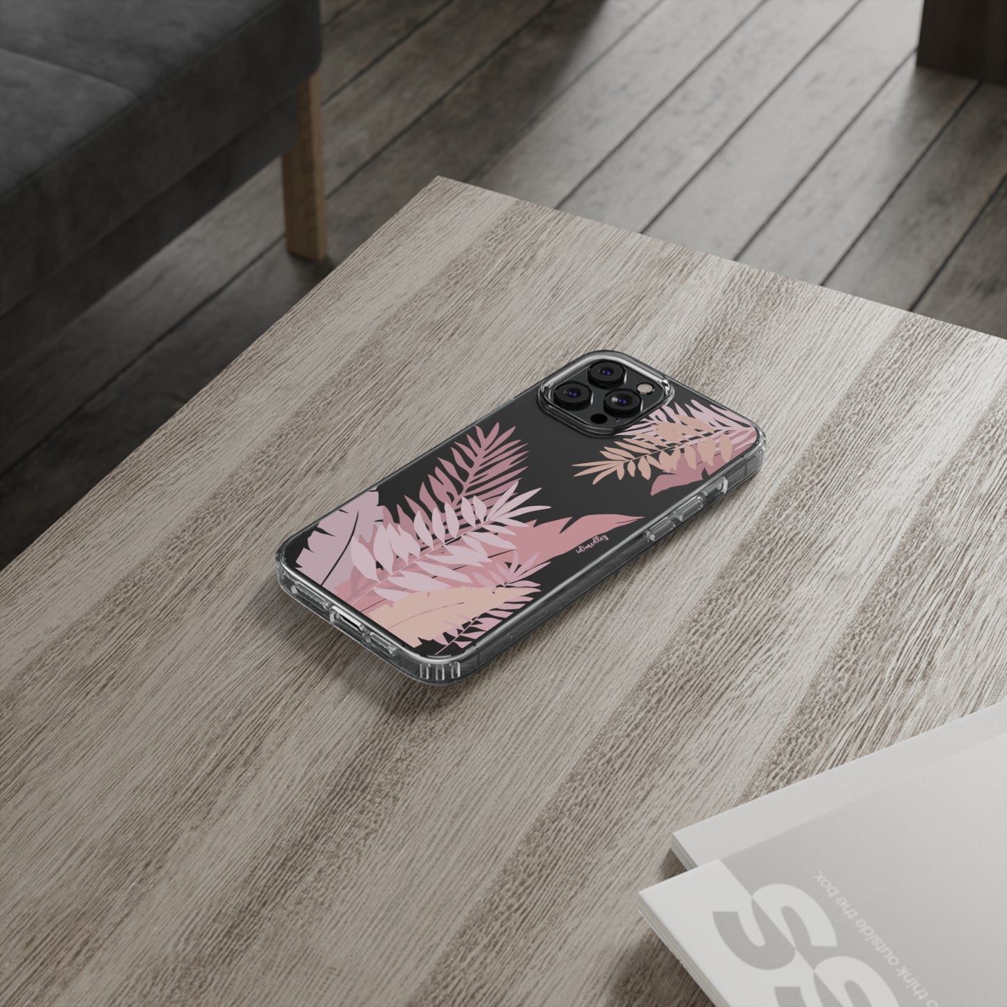 Whispering Leaves (Pink) CLEAR Case
