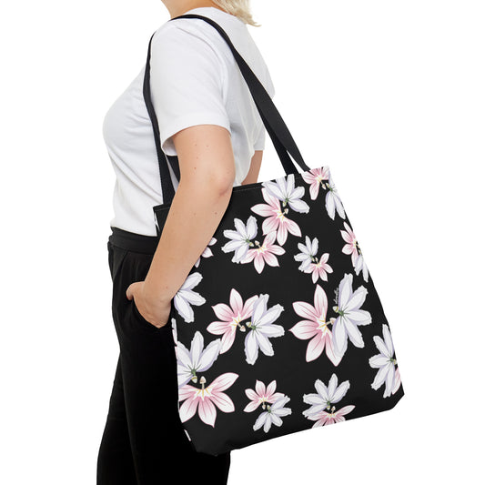 Tote bag- Naupaka Love Story (Black)