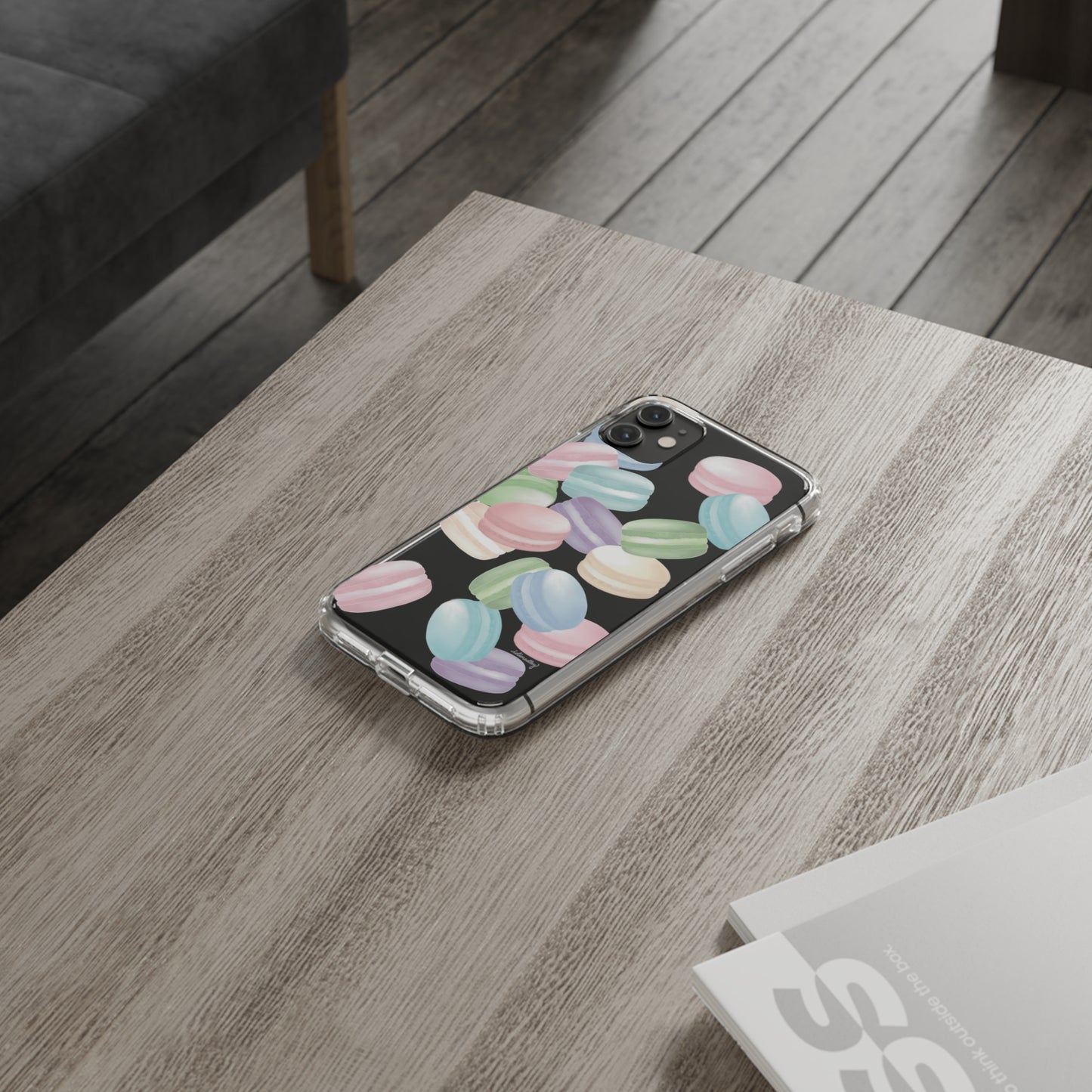 Macaron Rainbows CLEAR Case