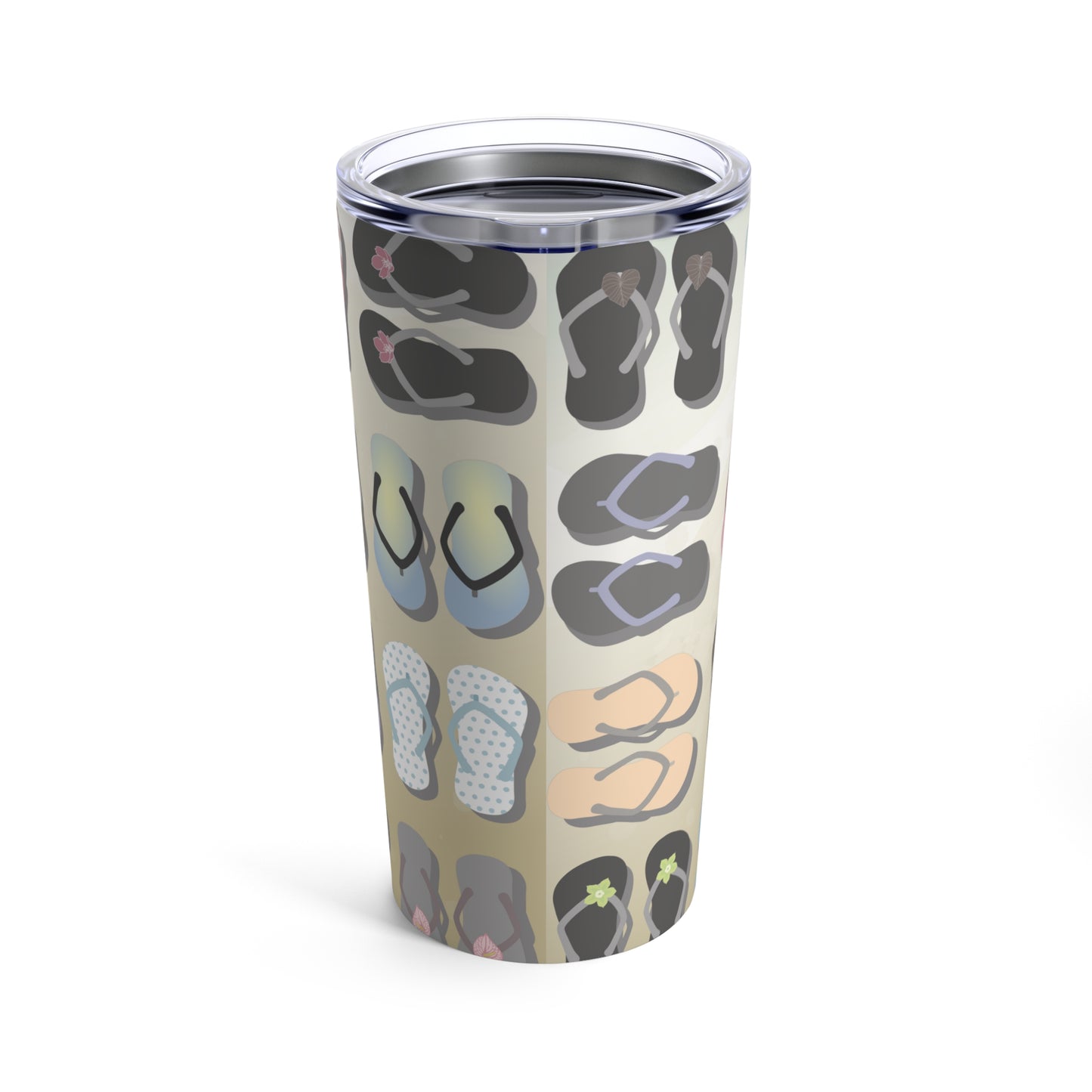 Tumbler 20oz- Sandy Pua Toes in my Rubbah Slippahs