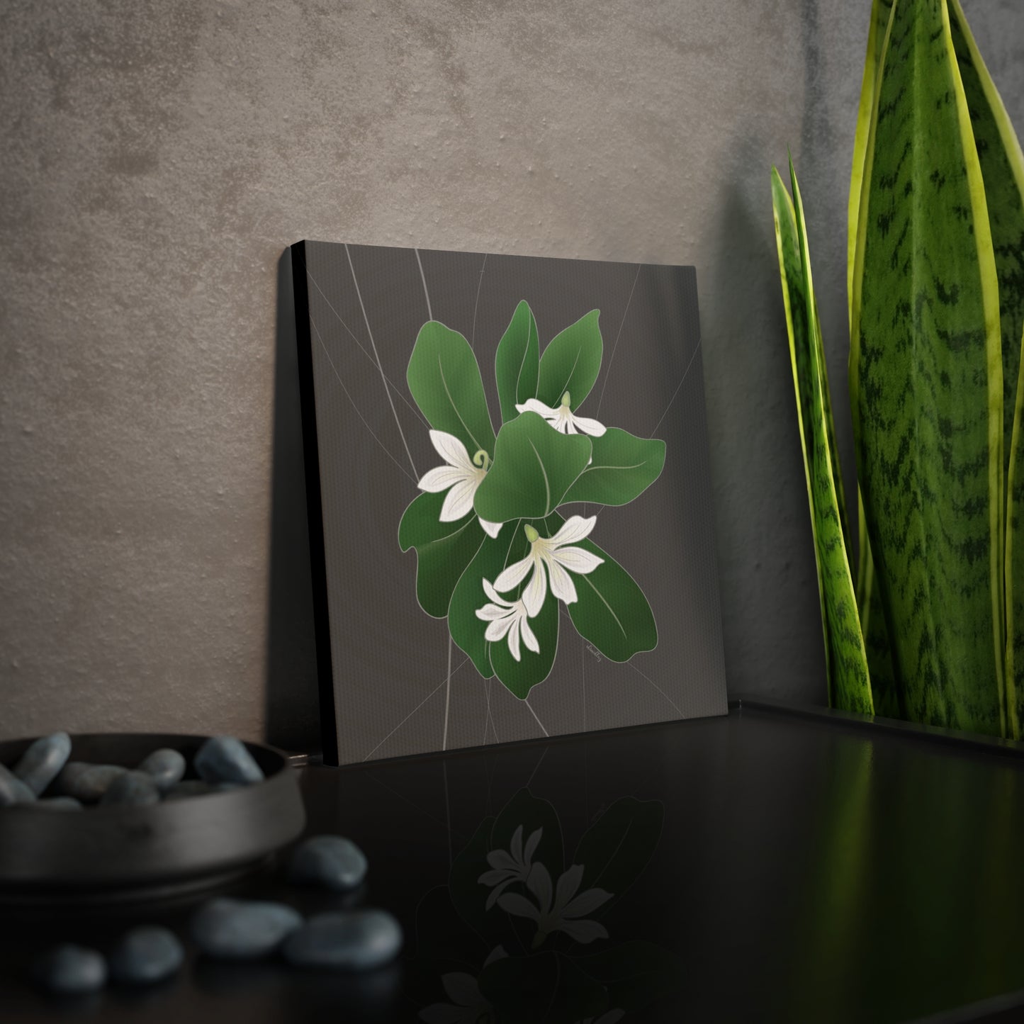 Canvas Photo Tile- Naupaka