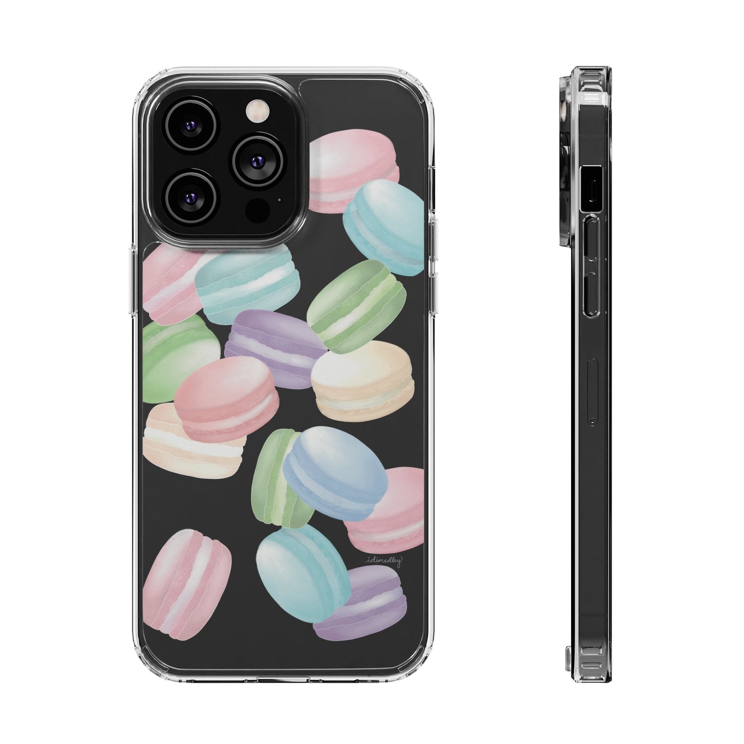 Macaron Rainbows CLEAR Case
