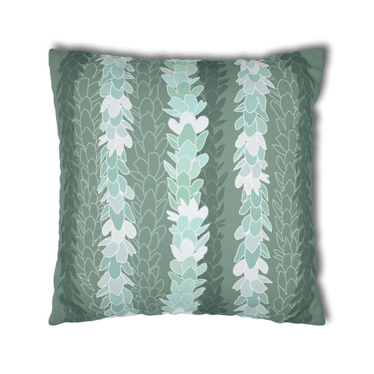 Canvas Throw Pillow Case- Pakalana Stringing Green