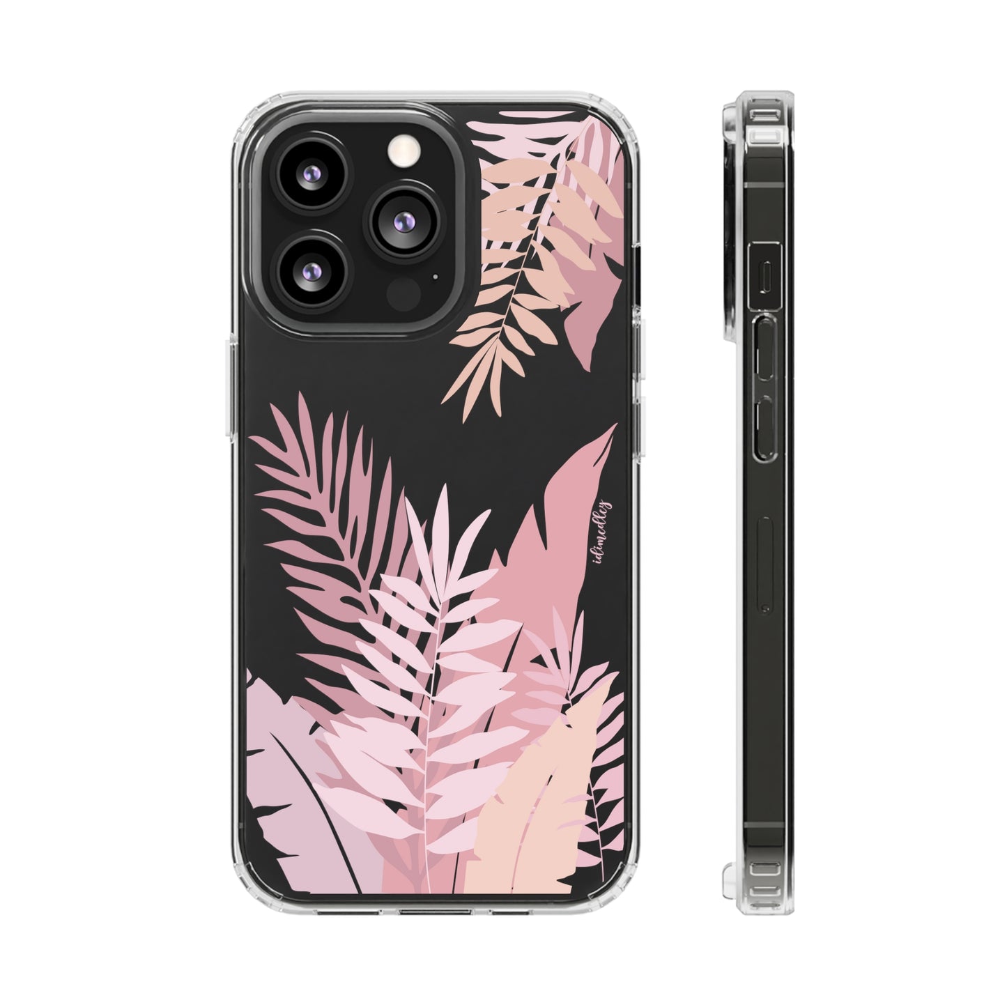 Whispering Leaves (Pink) CLEAR Case