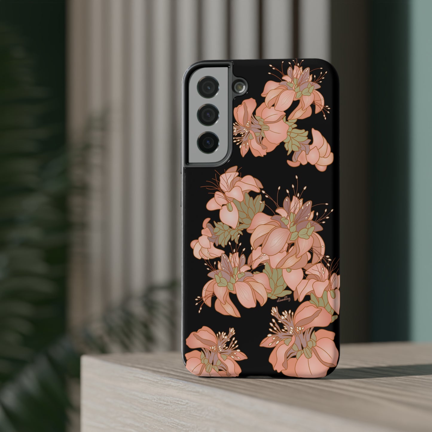 Wili Wili Flowers (Black)