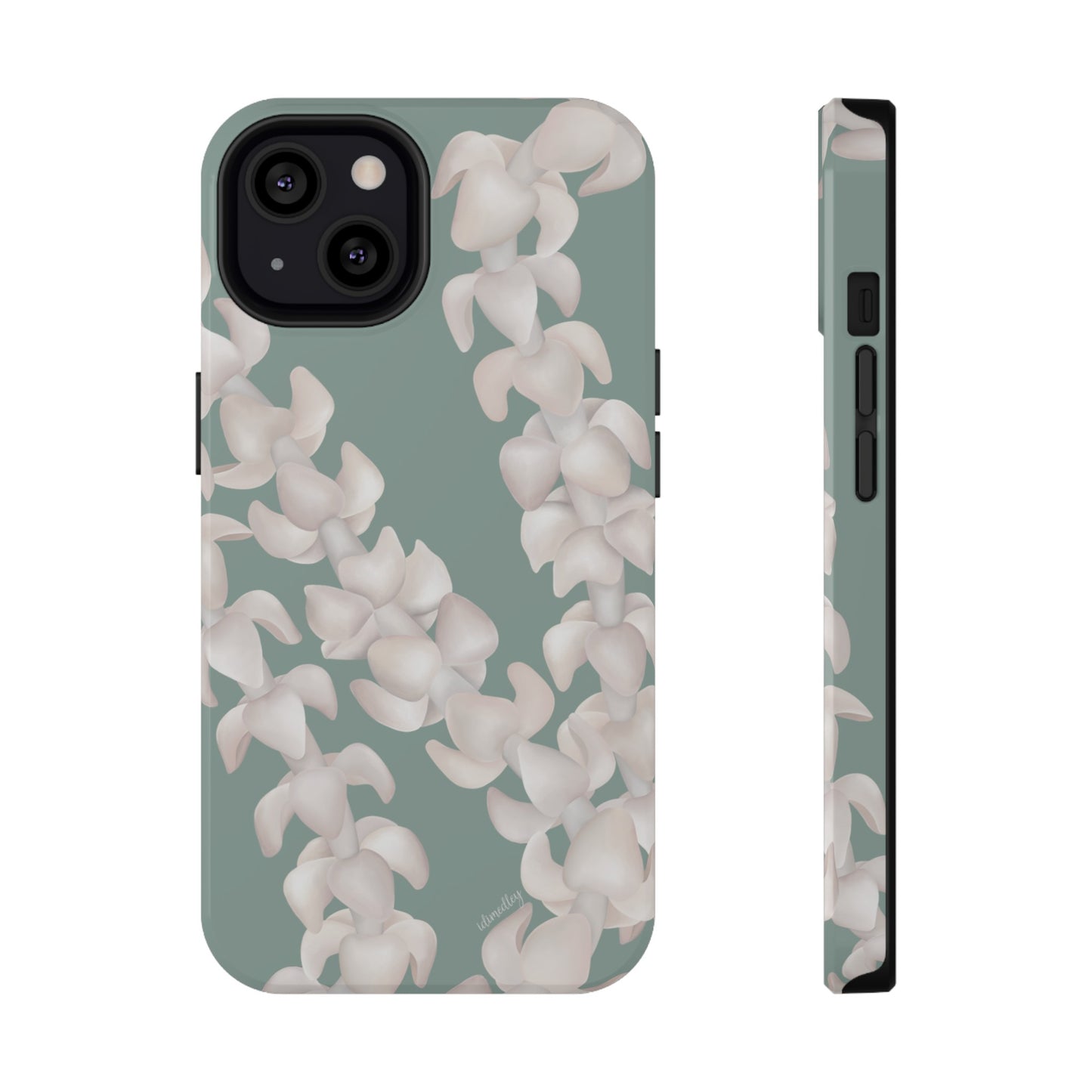 Puakenikeni Lei Blushing (Light Green)