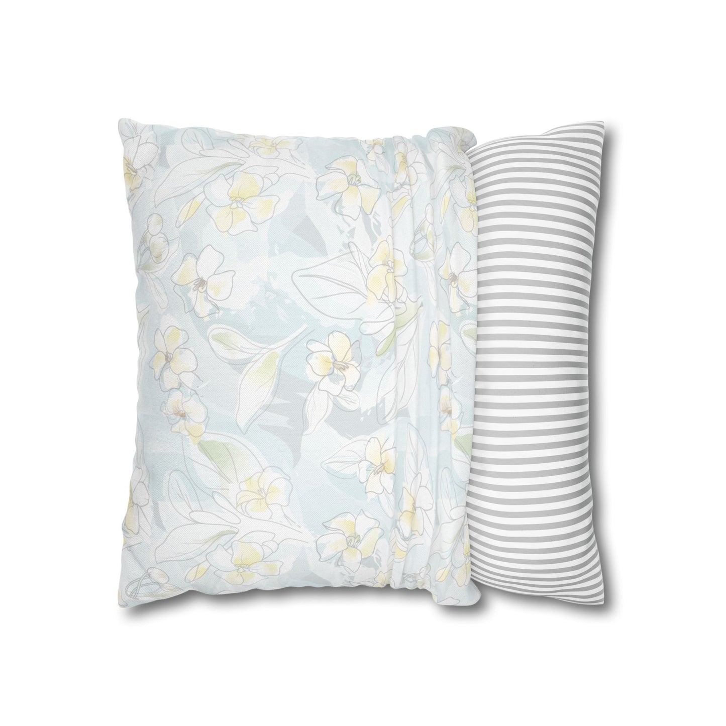 Canvas Throw Pillow Case- Puakenikeni Water Wash
