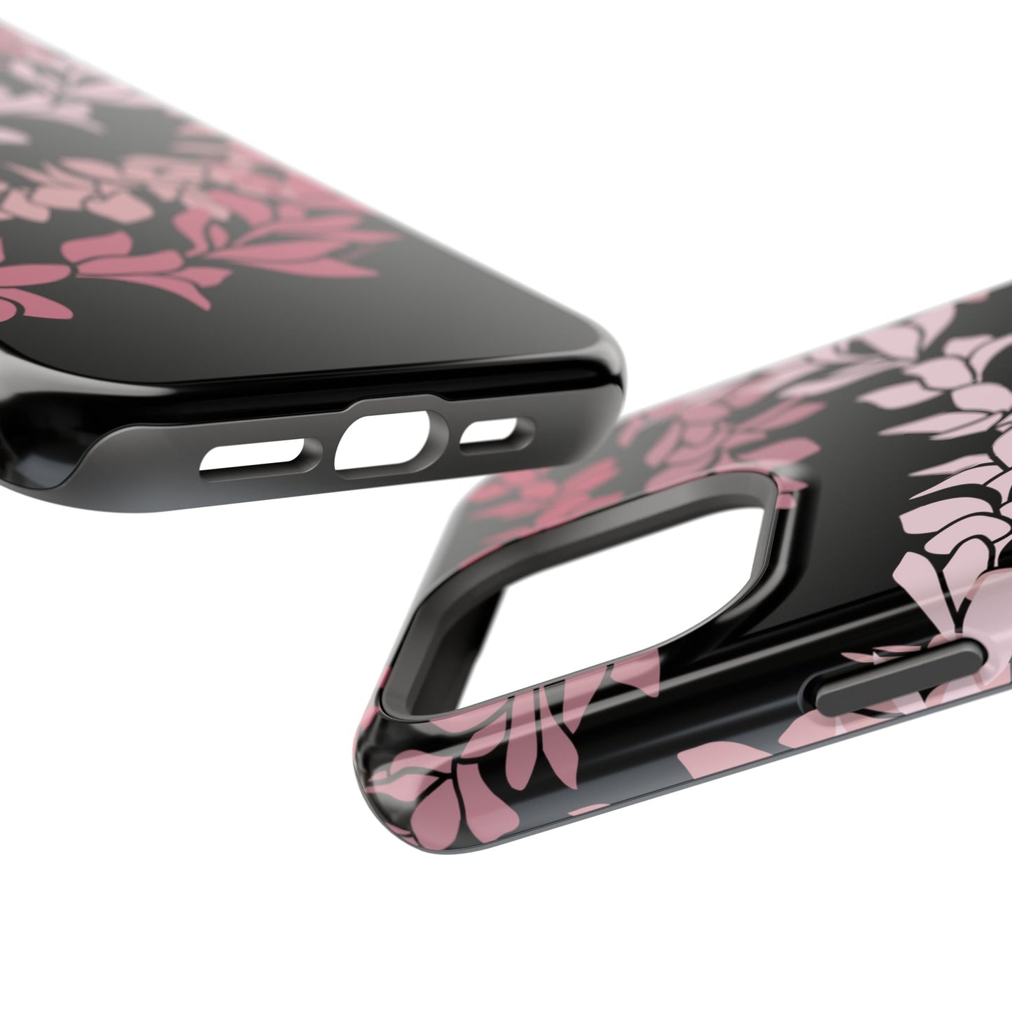 Plumeria Leis in Color Me Pinks (Black)