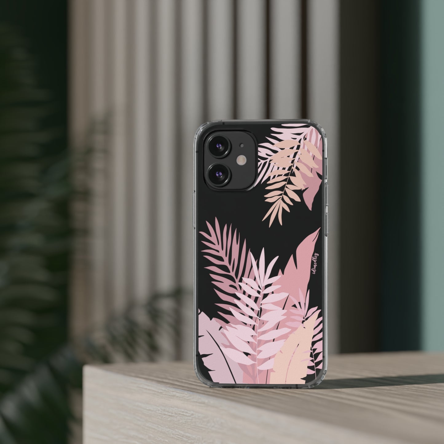 Whispering Leaves (Pink) CLEAR Case