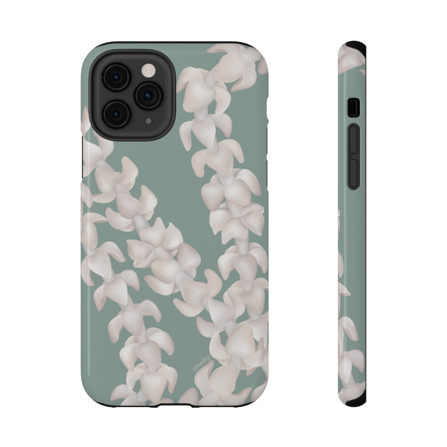 Puakenikeni Lei Blushing (Light Green)