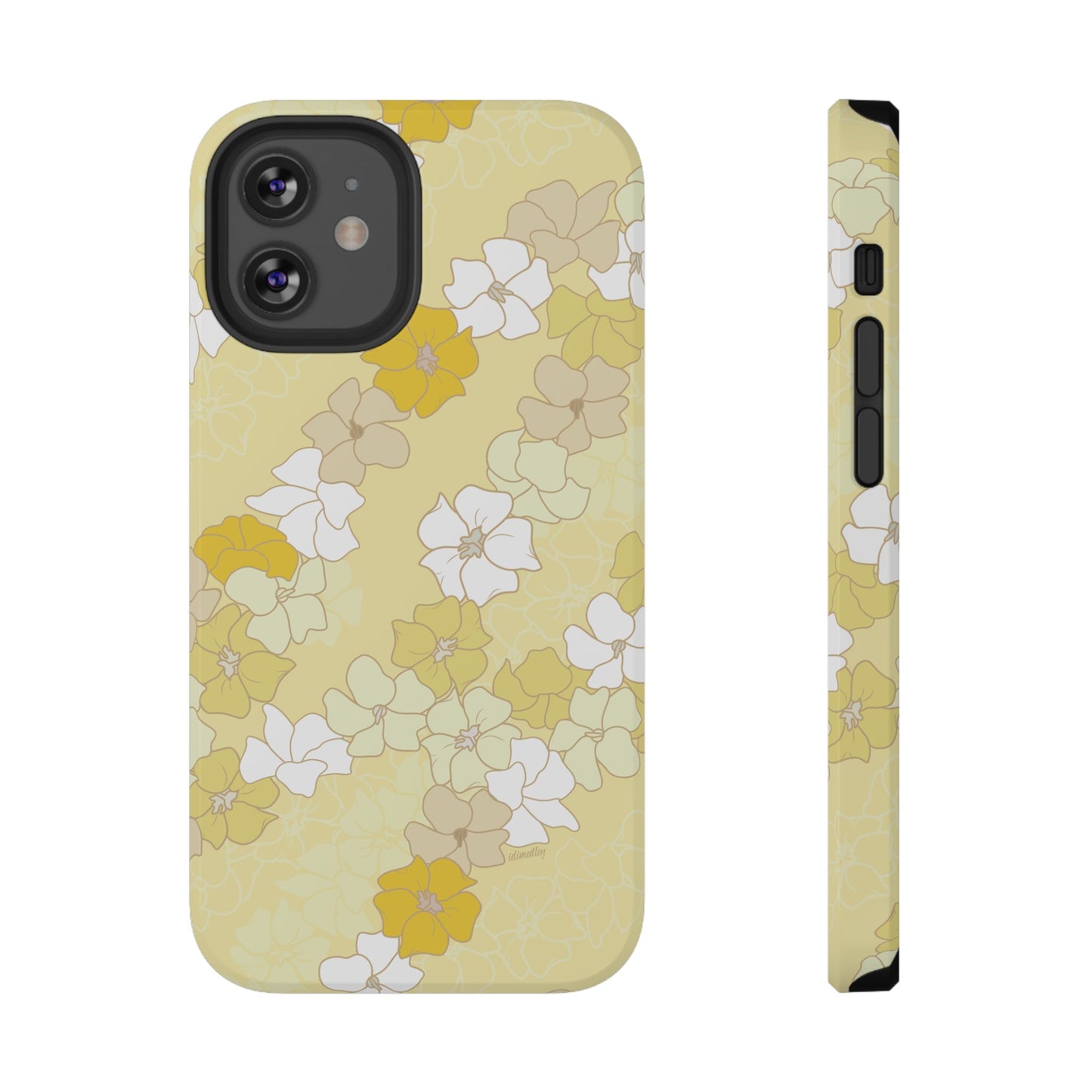 Puakenikeni En Face Flower Leis (Yellow)