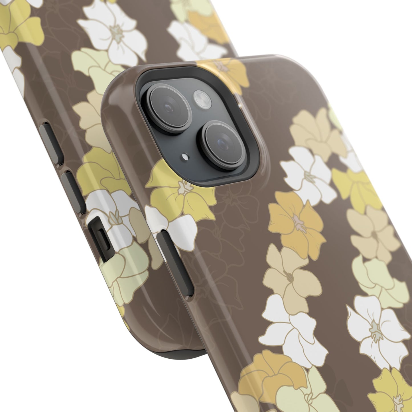 Puakenikeni En Face Flower Leis (Brown)