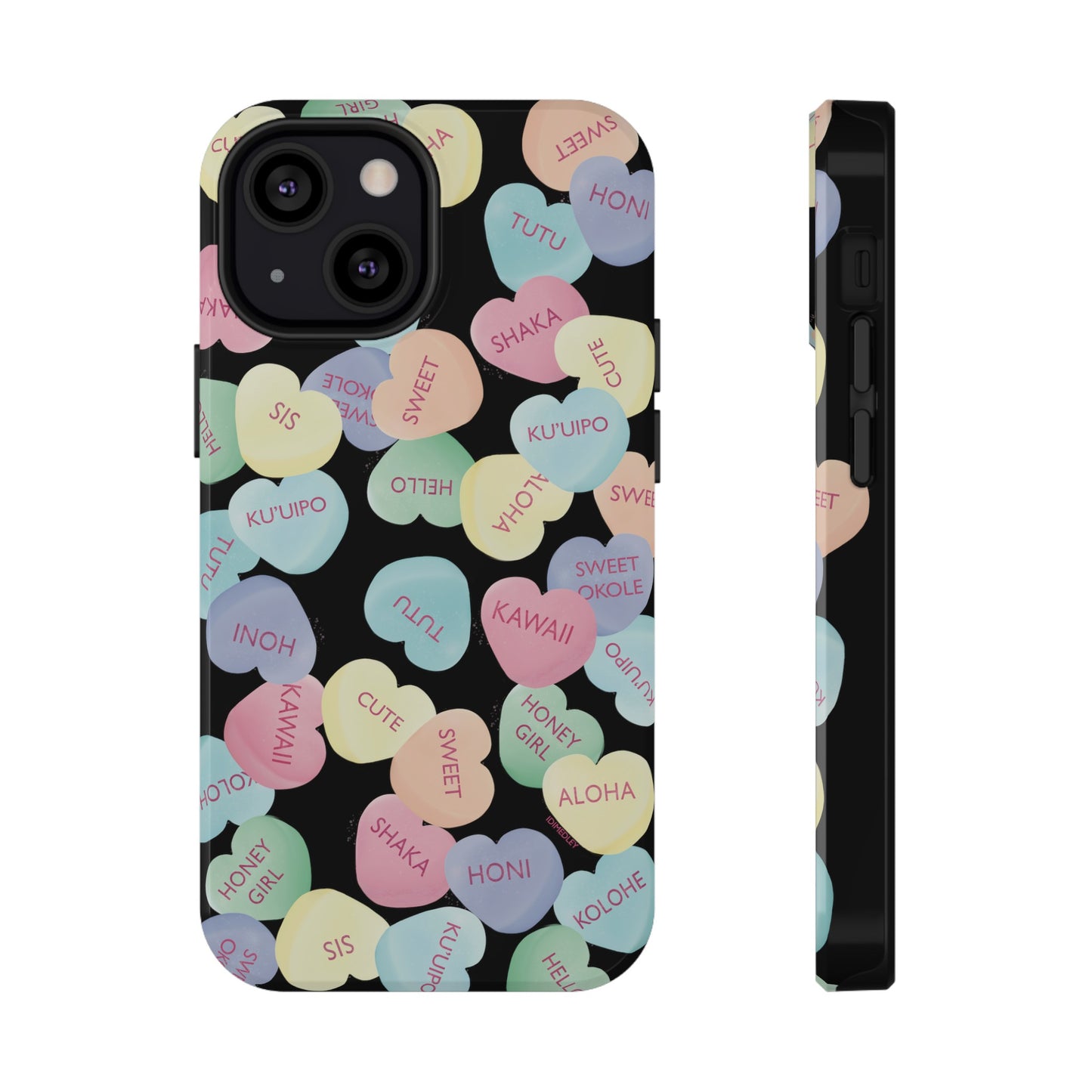 Candy Conversation Hearts Hawaii Style (Black)